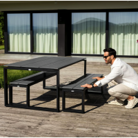 Садовая скамейка (на кладбище) Di Volio Pisa 160см серый