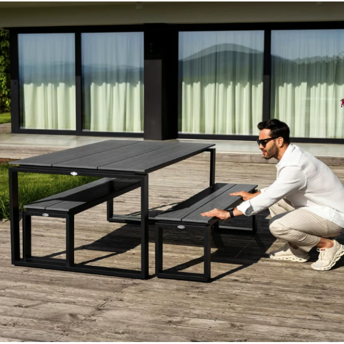 Садова лавка (на цвинтар) Di Volio Pisa 160см сірий