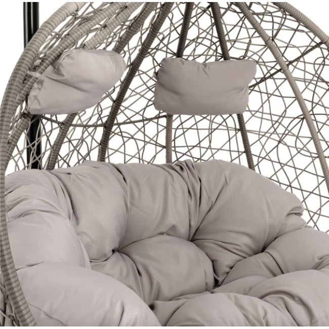 Підвісне крісло-кокон Di Volio Foggio двомісне сірий