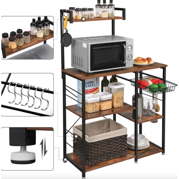 Кухонный стеллаж Leobert Supretto с местом для микроволновки в стиле Loft