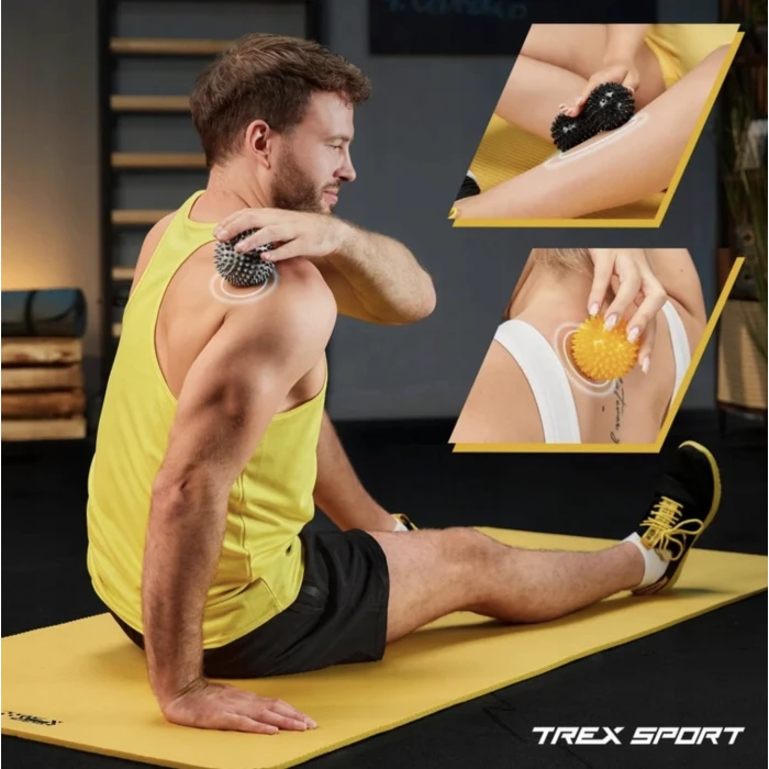 Набір масажних м'ячів Trex Sport TX-003MSB 3в1 для йоги та фітнесу PVC