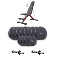 Набір Elitum Titan гантелі 2х26кг з лавою Hop-Sport HS-2080 HB