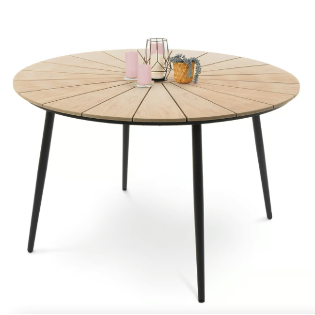 Комплект садових меблів Di Volio Acona 6+1 чорний/бежевий