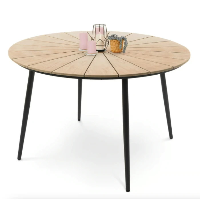 Комплект садових меблів Di Volio Acona 6+1 чорний/бежевий