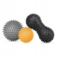 Набор массажных мячей Trex Sport TX-003MSB 3в1 для йоги и фитнеса PVC