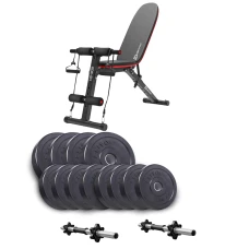 Набір Elitum Titan гантелі 2х21кг з лавою HS-1030 F