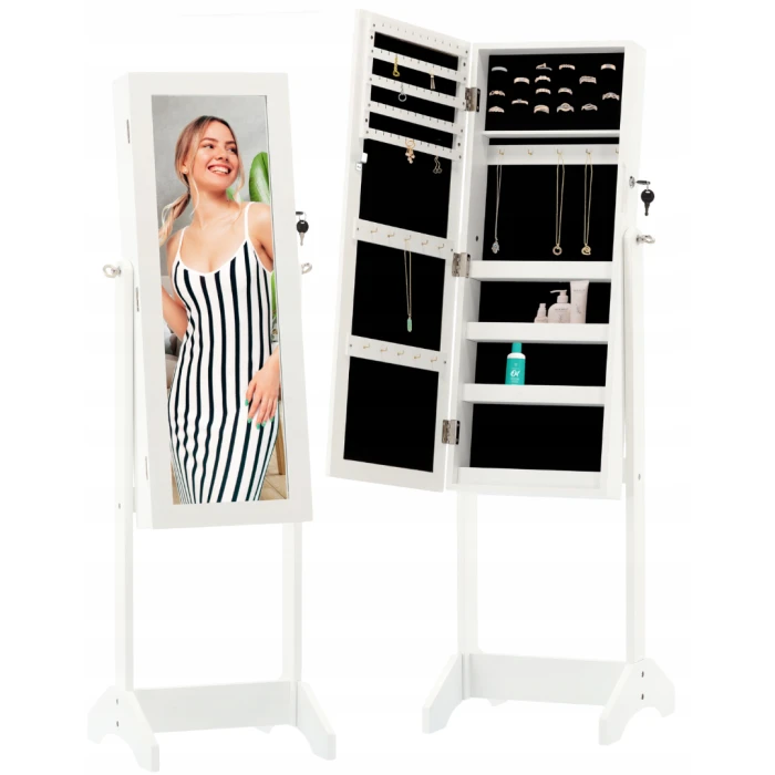 Підлогове дзеркало-шафа Chomik VICTORIA білий