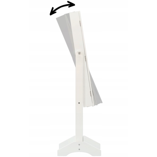 Напольное зеркало-шкаф Chomik VICTORIA белый