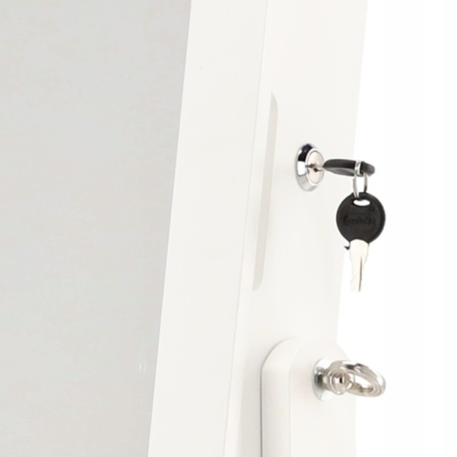 Напольное зеркало-шкаф Chomik VICTORIA белый