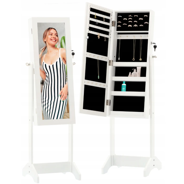 Підлогове дзеркало-шафа Chomik VICTORIA білий