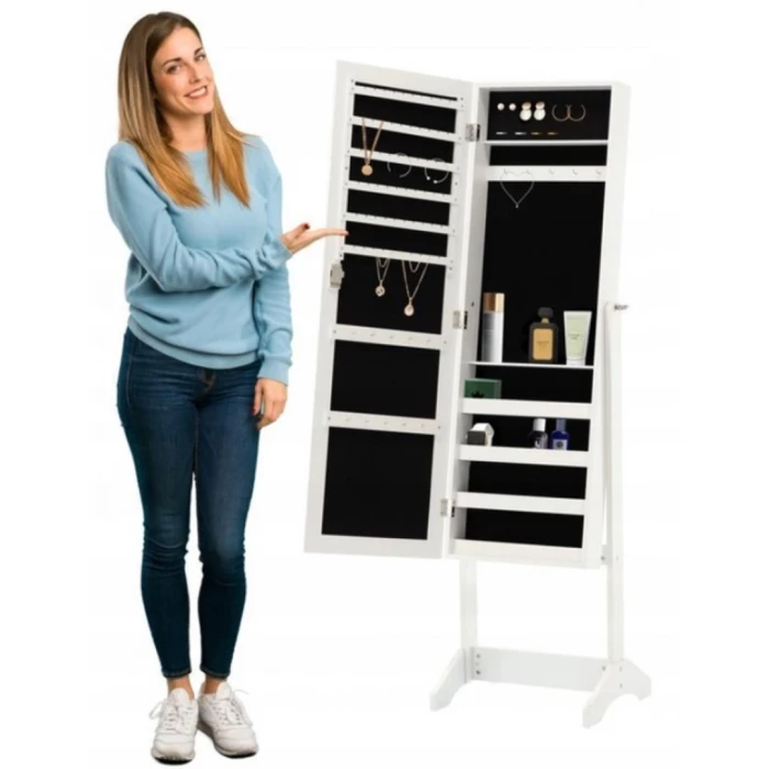 Підлогове дзеркало-шафа Chomik VICTORIA білий