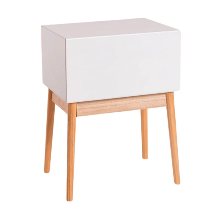 Тумба приліжкова Chomik AVESTA на два ящики у скандинавському стилі