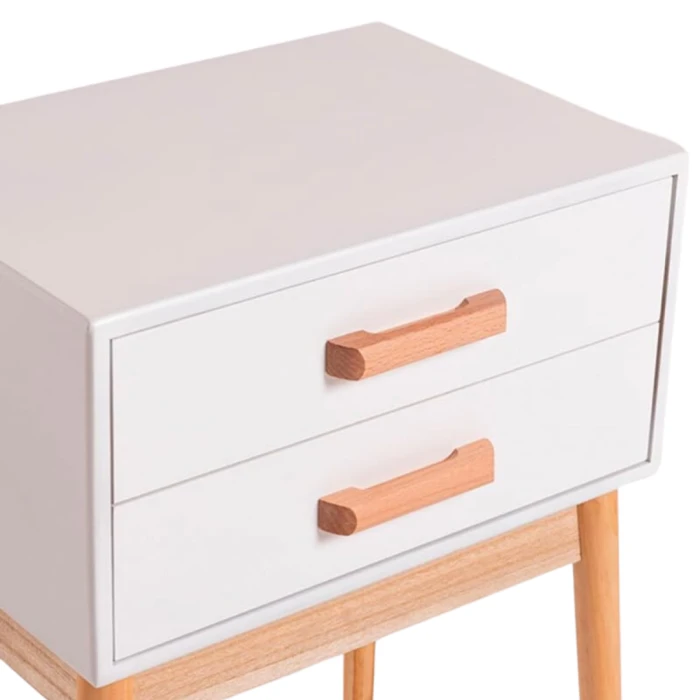 Тумба приліжкова Chomik AVESTA на два ящики у скандинавському стилі