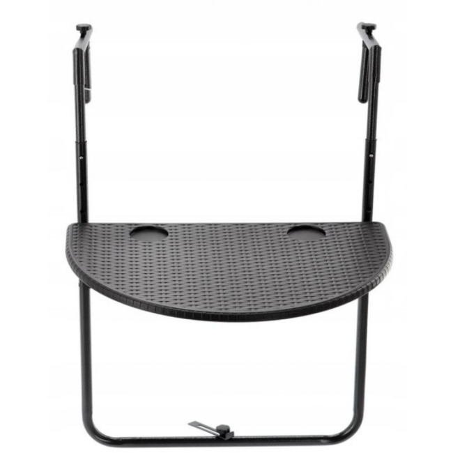 Підвісний столик Chomik GARDEN LINE MONO балконний чорний