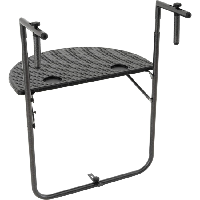 Підвісний столик Chomik GARDEN LINE MONO балконний чорний