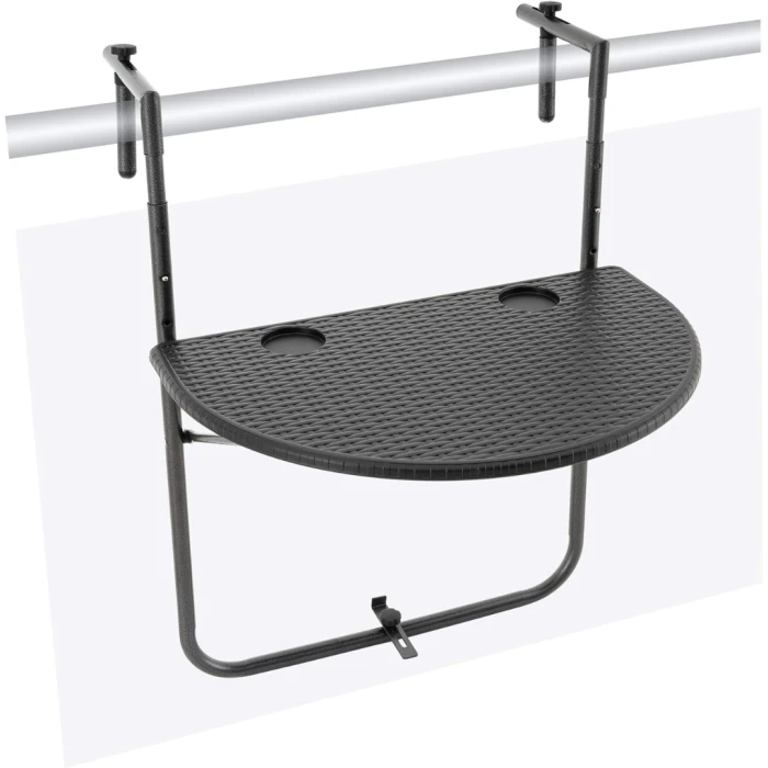 Подвесной столик Chomik GARDEN LINE MONO балконный черный