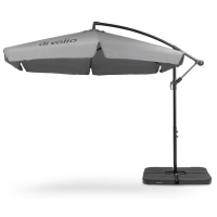 Парасолька садова Di Volio EMPOLI 350см сіра+ Основа садової парасольки