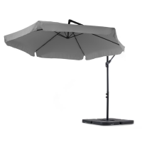 Парасолька садова Di Volio EMPOLI 350см сіра+ Основа садової парасольки