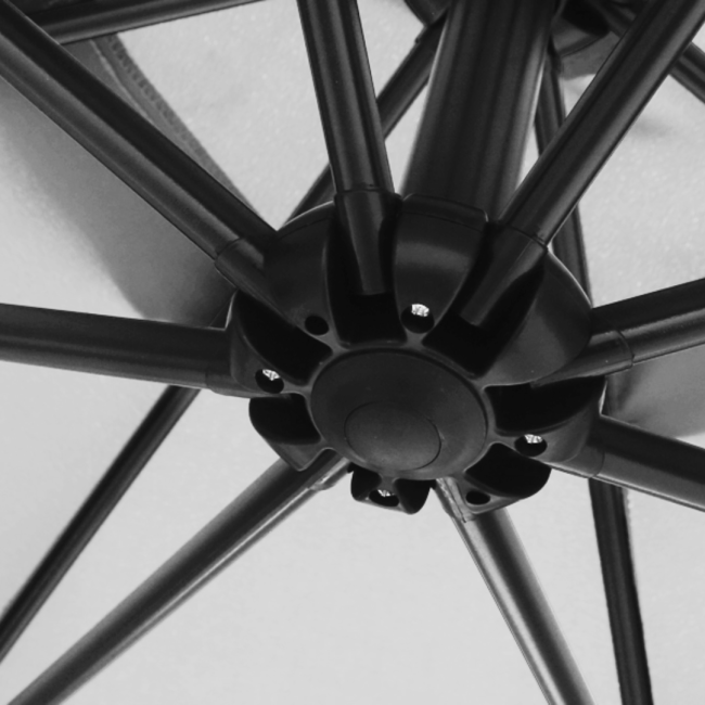 Парасолька садова Di Volio EMPOLI 350см сіра+ Основа садової парасольки