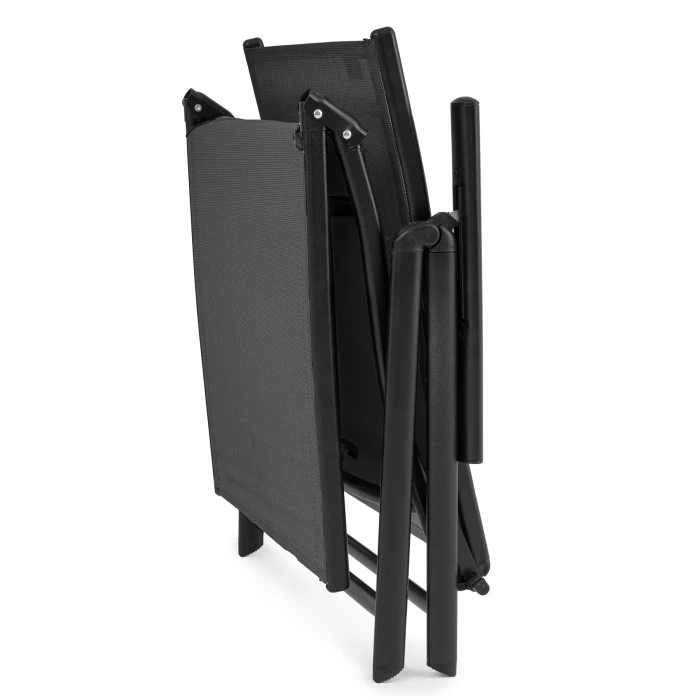 Садовый шезлонг с алюминиевой рамой Di Volio Bolzano серый