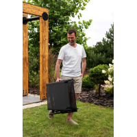 Садовый шезлонг с алюминиевой рамой Di Volio Bolzano серый