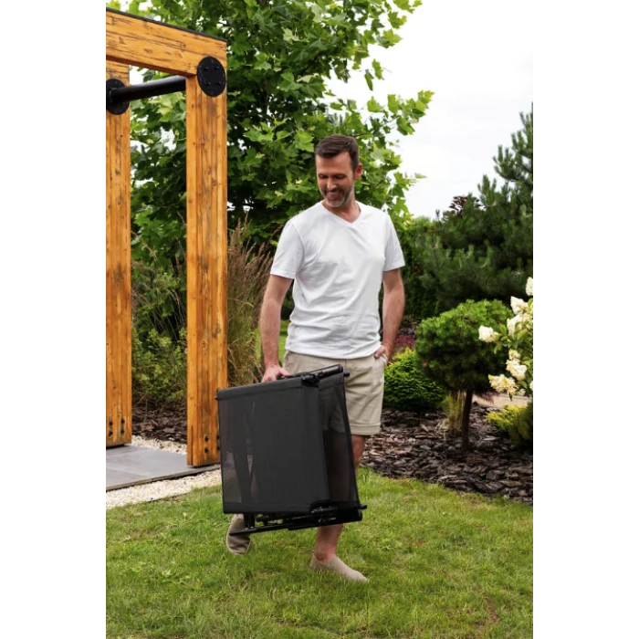 Садовый шезлонг с алюминиевой рамой Di Volio Bolzano серый