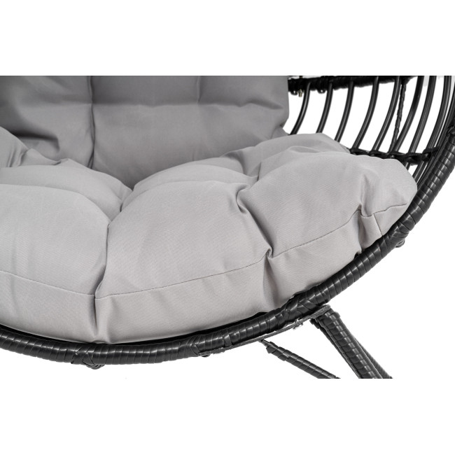 Садовое кресло Di Volio Arancia черно-серый