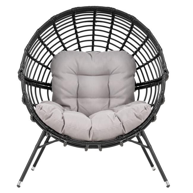 Садовое кресло Di Volio Arancia черно-серый