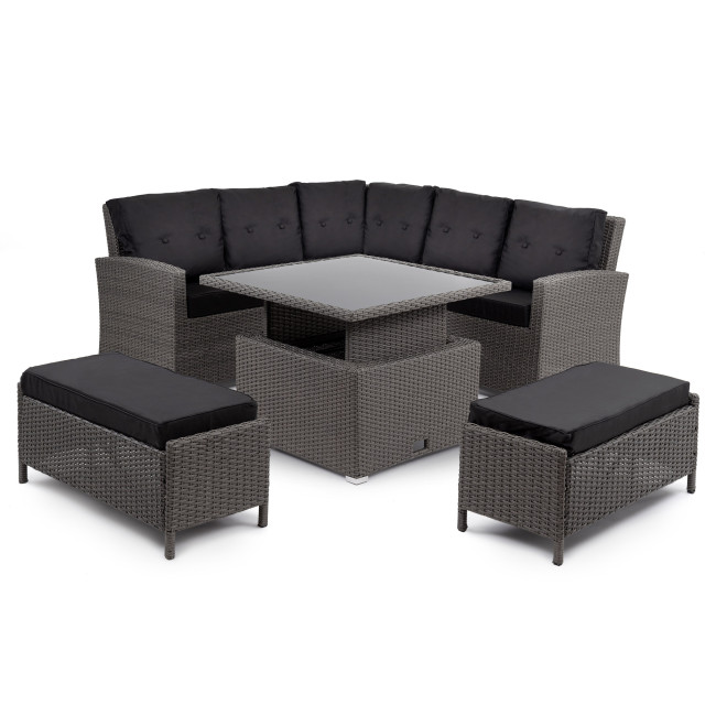 Садовая мебель Di Volio Festa графитовая/серая