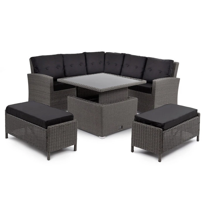 Садовая мебель Di Volio Festa графитовая/серая