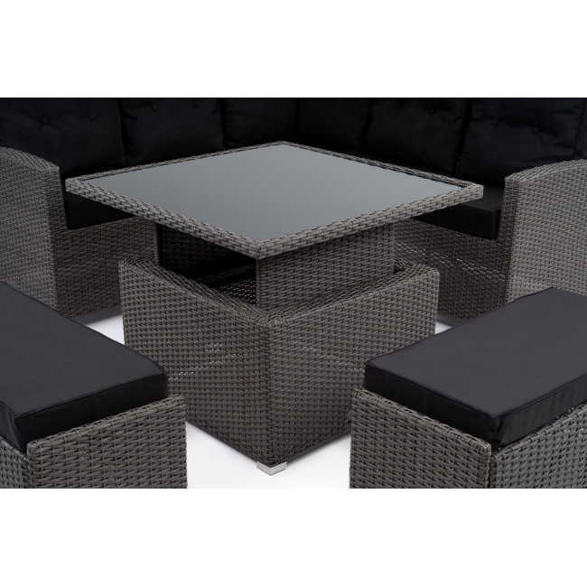 Садовая мебель Di Volio Festa графитовая/серая