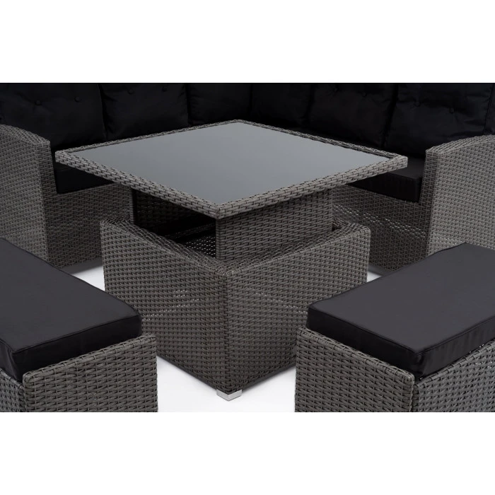 Садовая мебель Di Volio Festa графитовая/серая