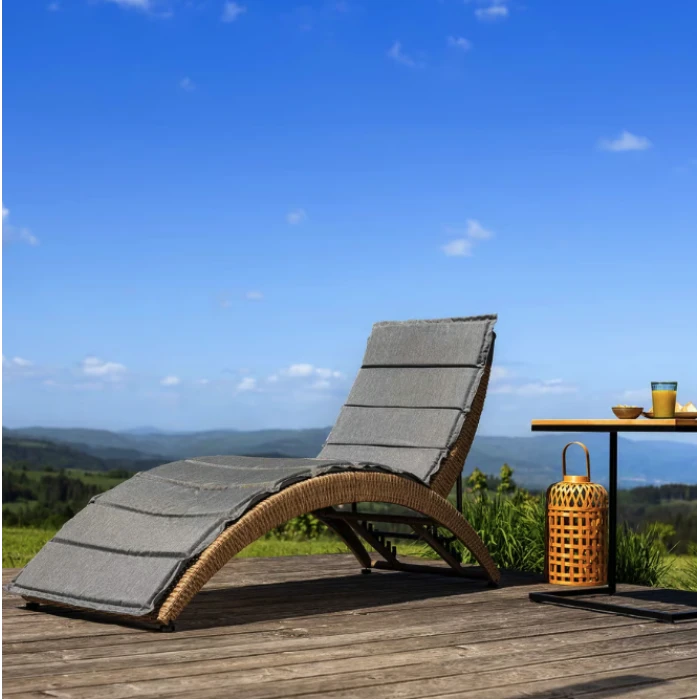 Садовый шезлонг Di Volio Ciampino бежево/серый