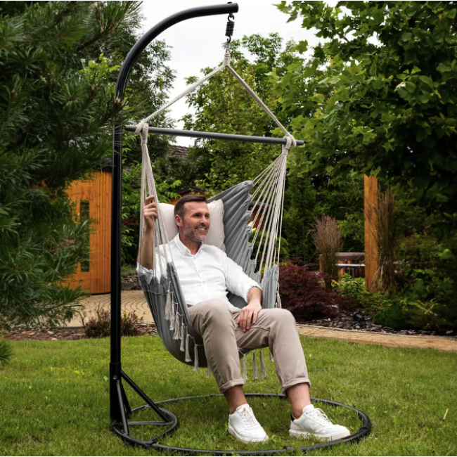 Бразильське крісло - гамак Di Volio Fira сірий