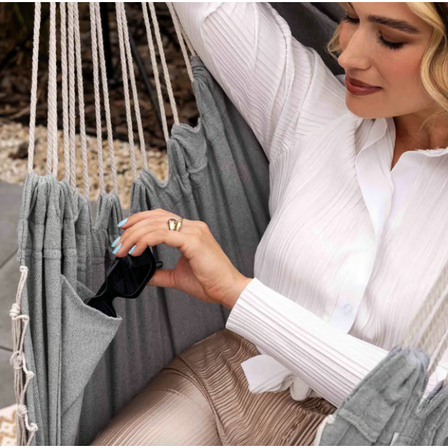 Бразильське крісло - гамак Di Volio Fira сірий