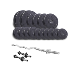 Набір Elitum Titan 66кг зі штангою та гантелями