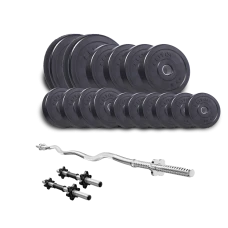 Набір Elitum Titan 66кг зі штангою та гантелями