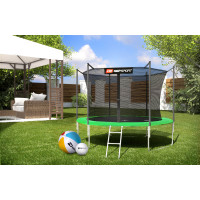 Батут Hop-Sport 10ft (305см) зелений з внутрішньою сіткою