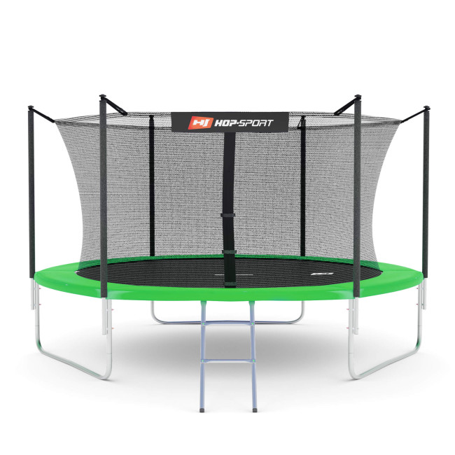 Батут Hop-Sport 10ft (305см) зеленый с внутренней сеткой