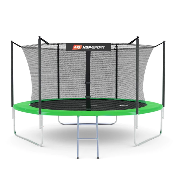 Батут Hop-Sport 10ft (305см) зеленый с внутренней сеткой