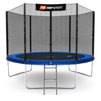 Батут Hop-Sport 10ft (305см) синий с наружной сеткой