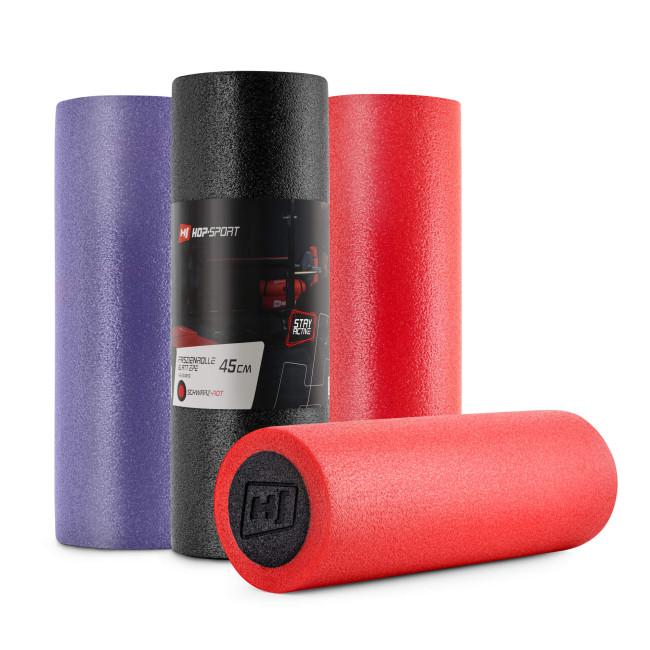 Массажный ролик (валик, роллер) Hop-Sport EPE 45см красный