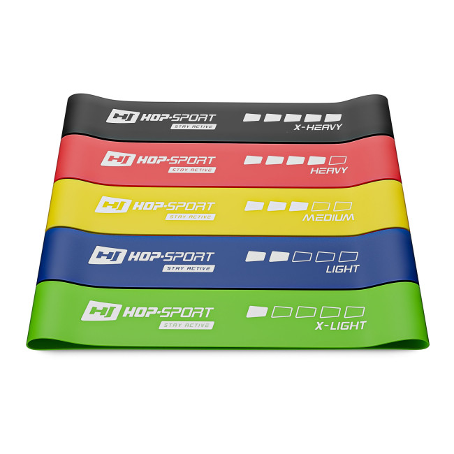 Набор резинок для фитнеса Hop-Sport 600x50мм HS-L650RL