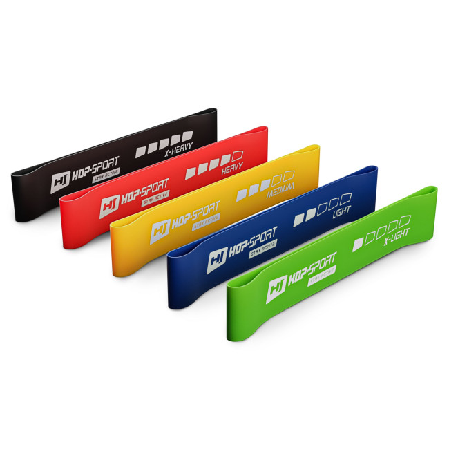 Набор резинок для фитнеса Hop-Sport 600x50мм HS-L650RL