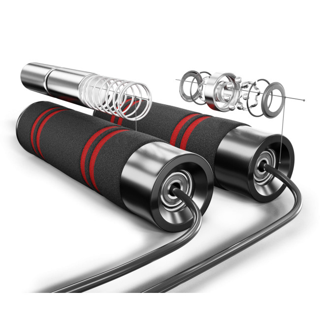 Скакалка з обтяжувачем Hop-Sport HS-F040JR чорна