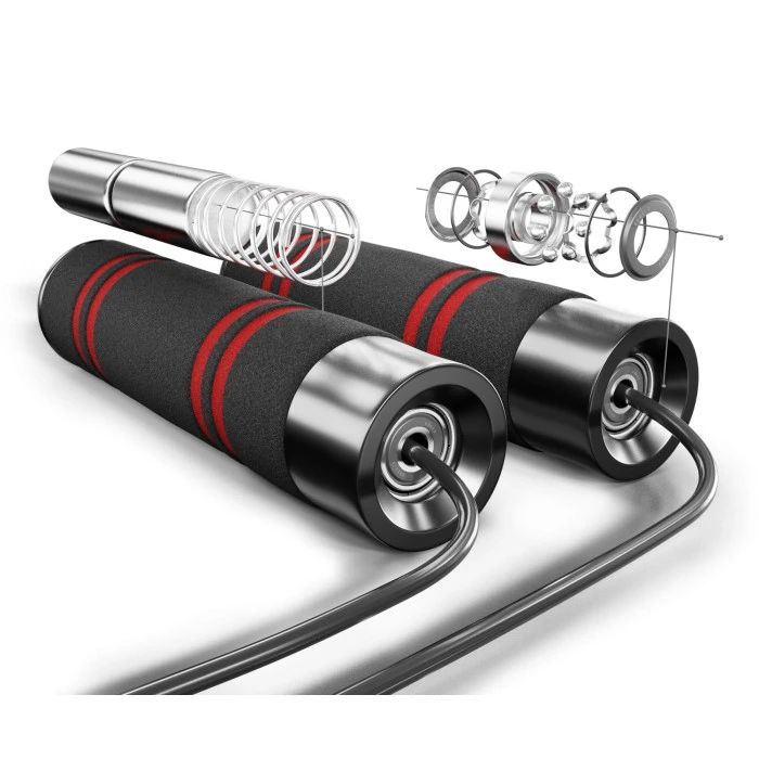 Скакалка с утяжелителем Hop-Sport HS-F040JR черная