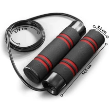 Скакалка с утяжелителем Hop-Sport HS-F040JR черная