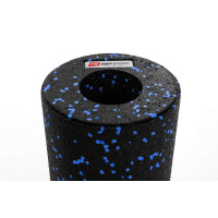 Роллер масажер (валик, ролик) гладкий Hop-Sport EPP 33см HS-P033YG чорно-синій