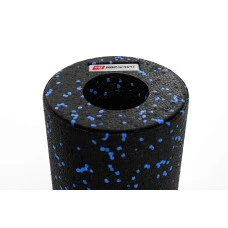 Роллер масажер (валик, ролик) гладкий Hop-Sport EPP 33см HS-P033YG чорно-синій