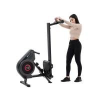 Гребной воздушный тренажер Hop-Sport HS-065AR Talon серый